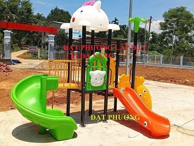 bộ liên hoàn khu vui chơi trẻ em ngoài trời cho trường mầm non